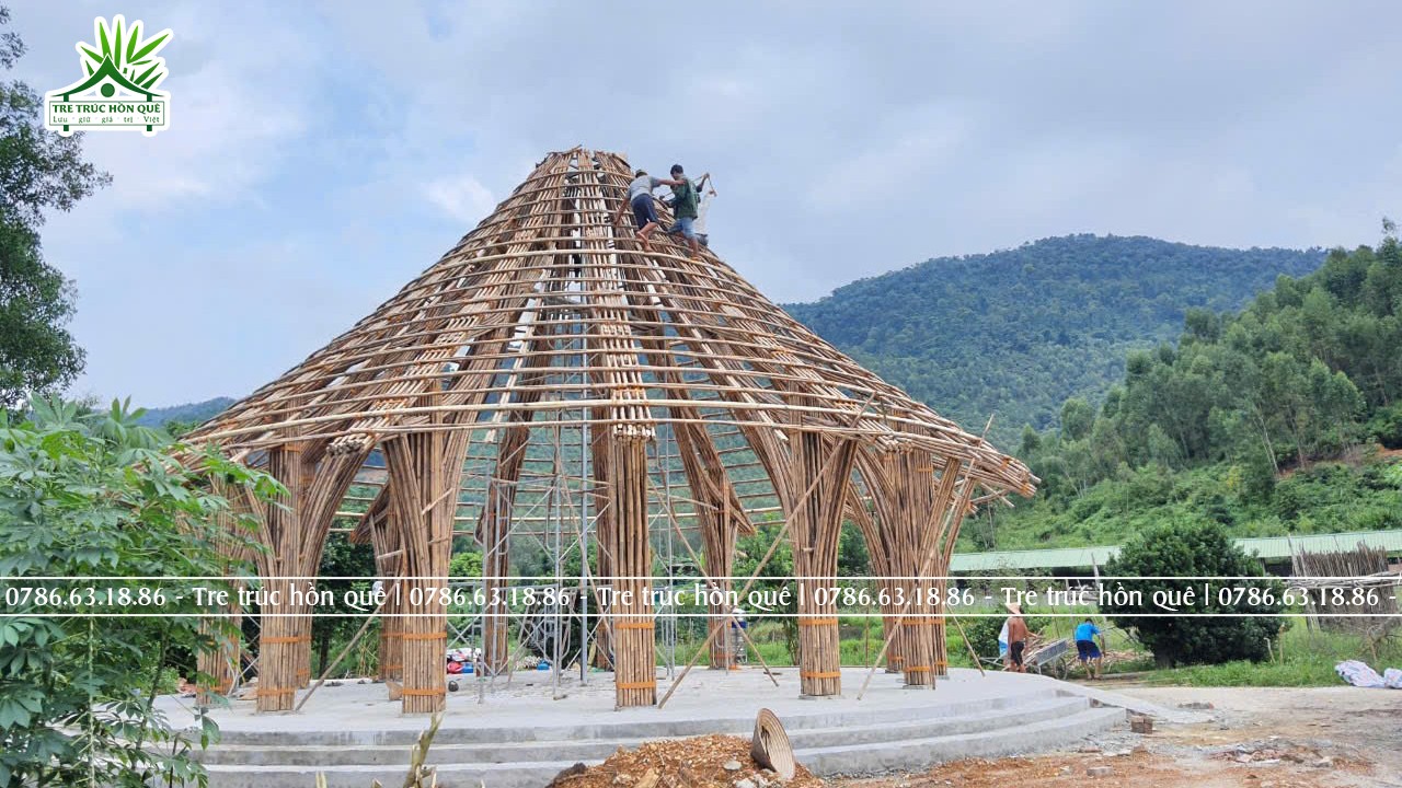 Lợp nhà tầm Vông tại Vĩnh Phúc